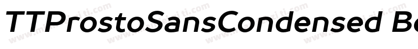 TTProstoSansCondensed Bold字体转换